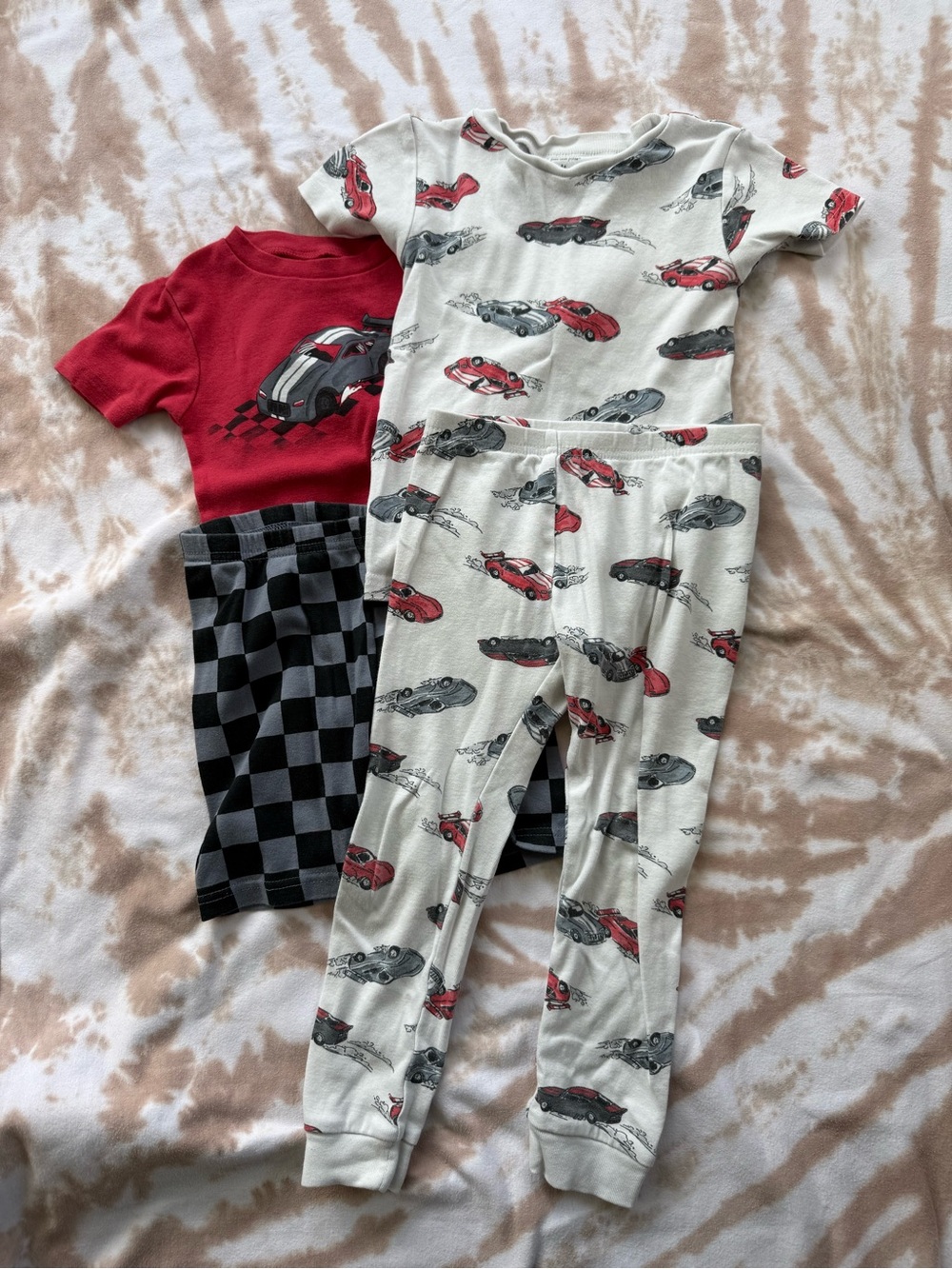 4T Hot Wheels Four Piece PJ Set